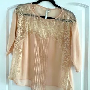 Peach Lace Blouse